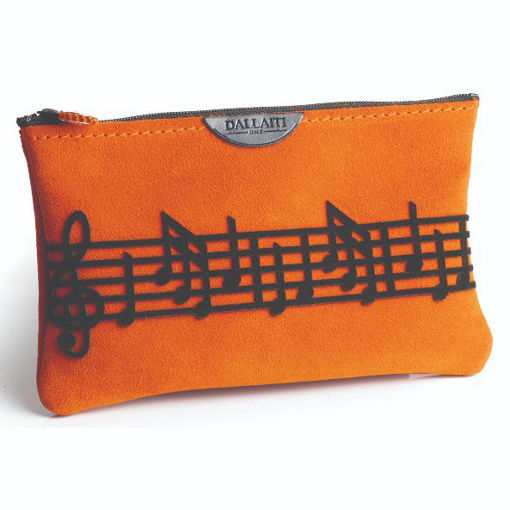 Picture of MUSIC SCORE ORANGE SUEDE CASE.